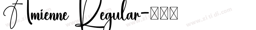 Amienne Regular字体转换